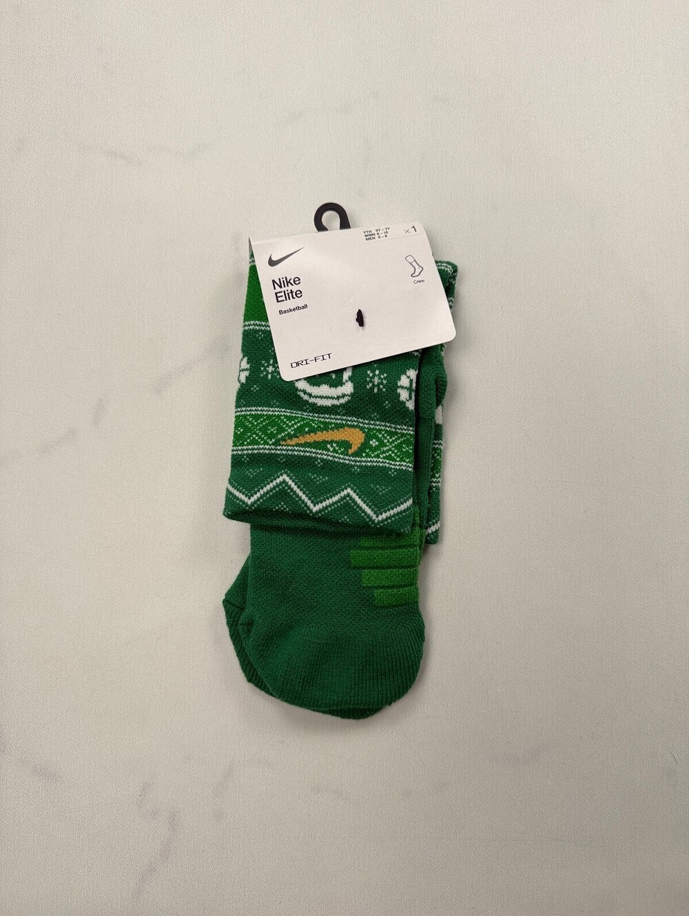 Nike Elite Socks Green 2010s Bold - M Men 6 - 8 Women 6 - 10 Youth 5Y - 7Y